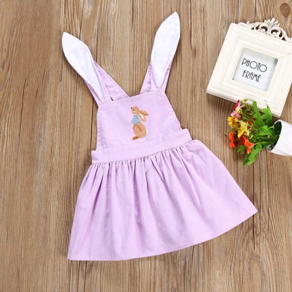 Peter Rabbit Dress First Birthday Spring Easter Dress Girl Bunny Outfit Clothes - Picture 1 of 6
